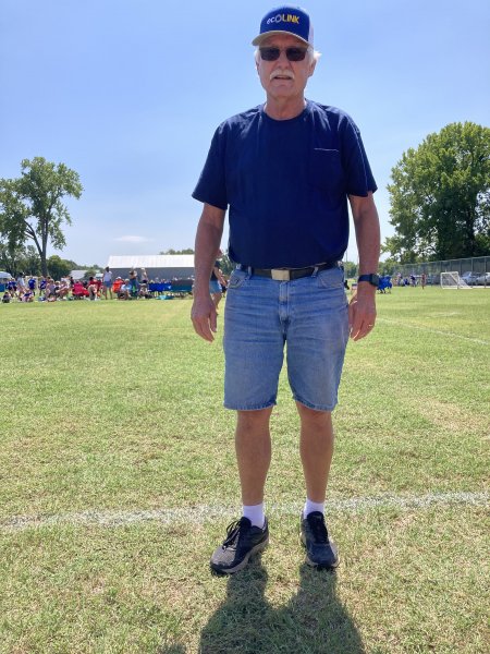 Watching Granddaughter Magnokia at soccer game